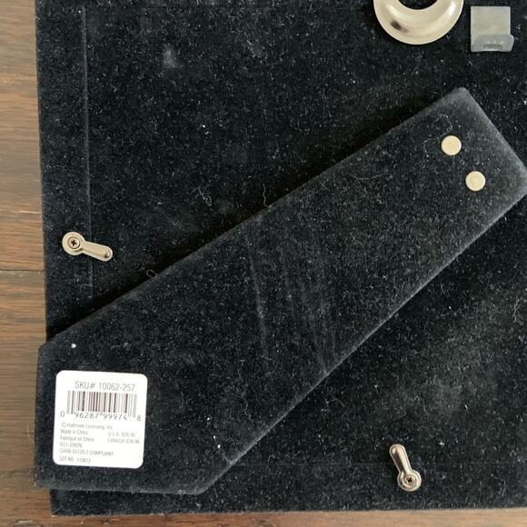 Hallmark Silver Double Photo Frame Wedding Rhinestone Hearts Two 5x7 - Picture 8 of 10